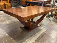 Table de salle à manger en palissandre de style Art déco français