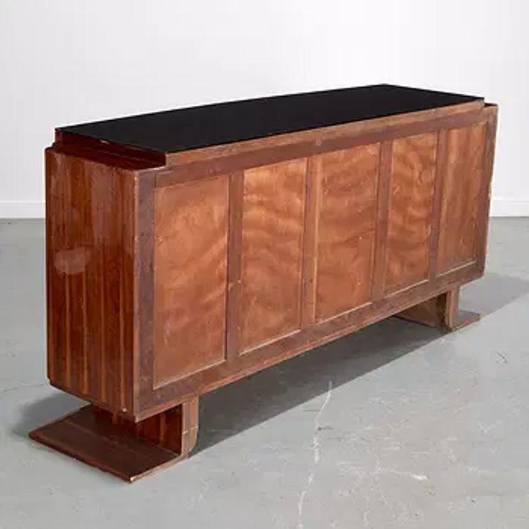 Buffet d'époque en palissandre de style Art Déco français Bon état - En vente à Dallas, TX