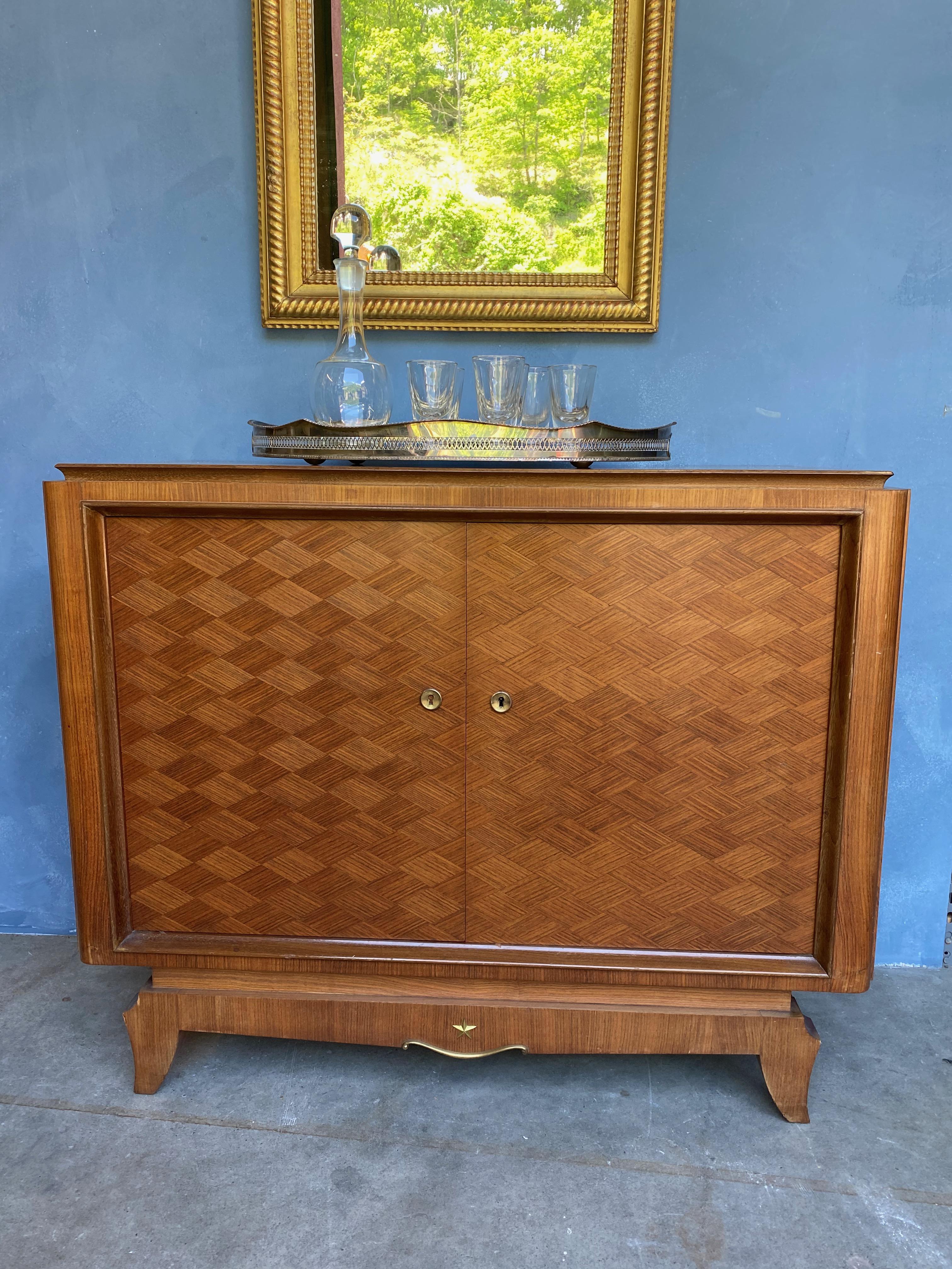 French Art Deco Style Rosewood Cabinet 8
