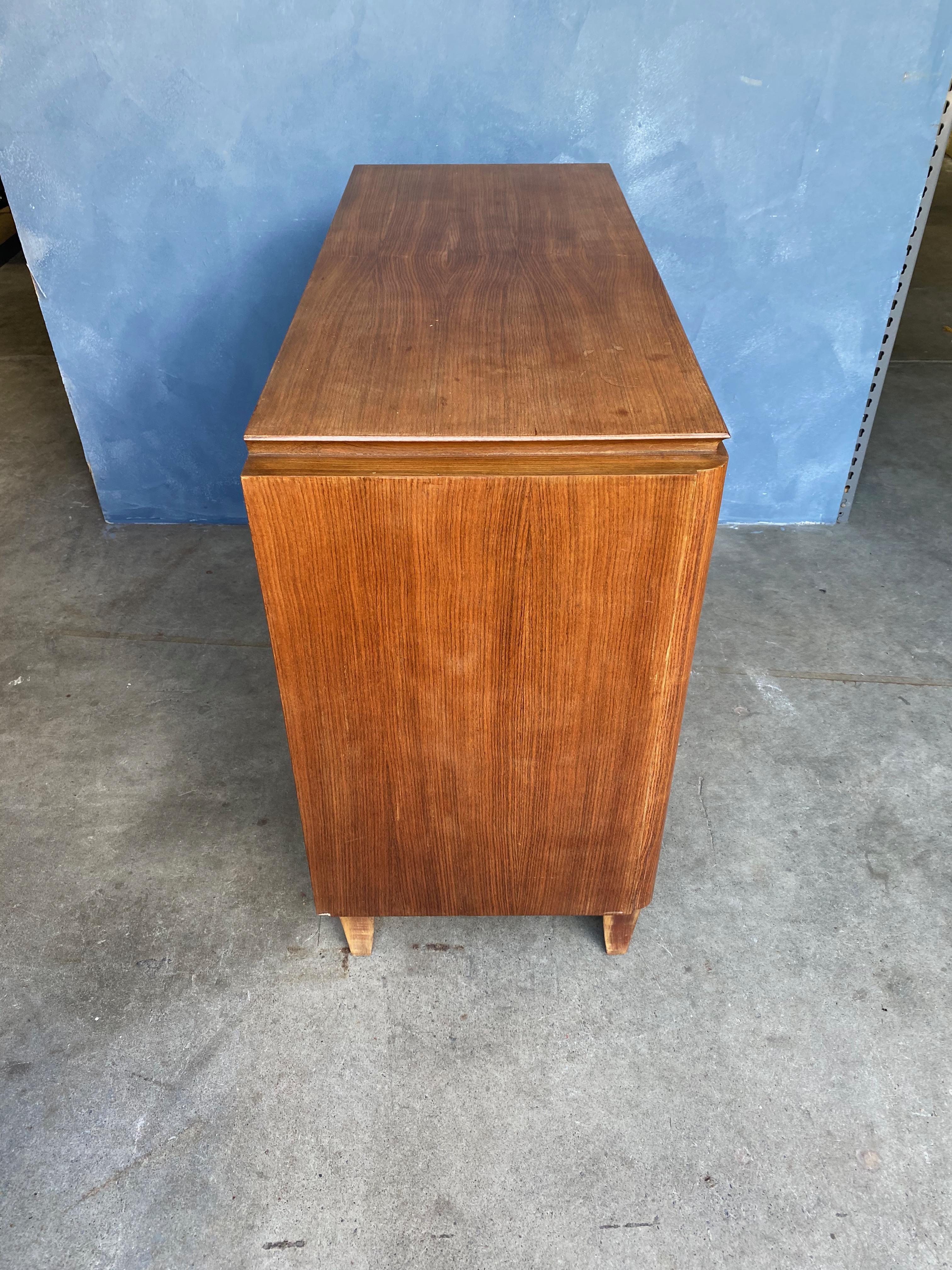 Mid-20th Century French Art Deco Style Rosewood Cabinet