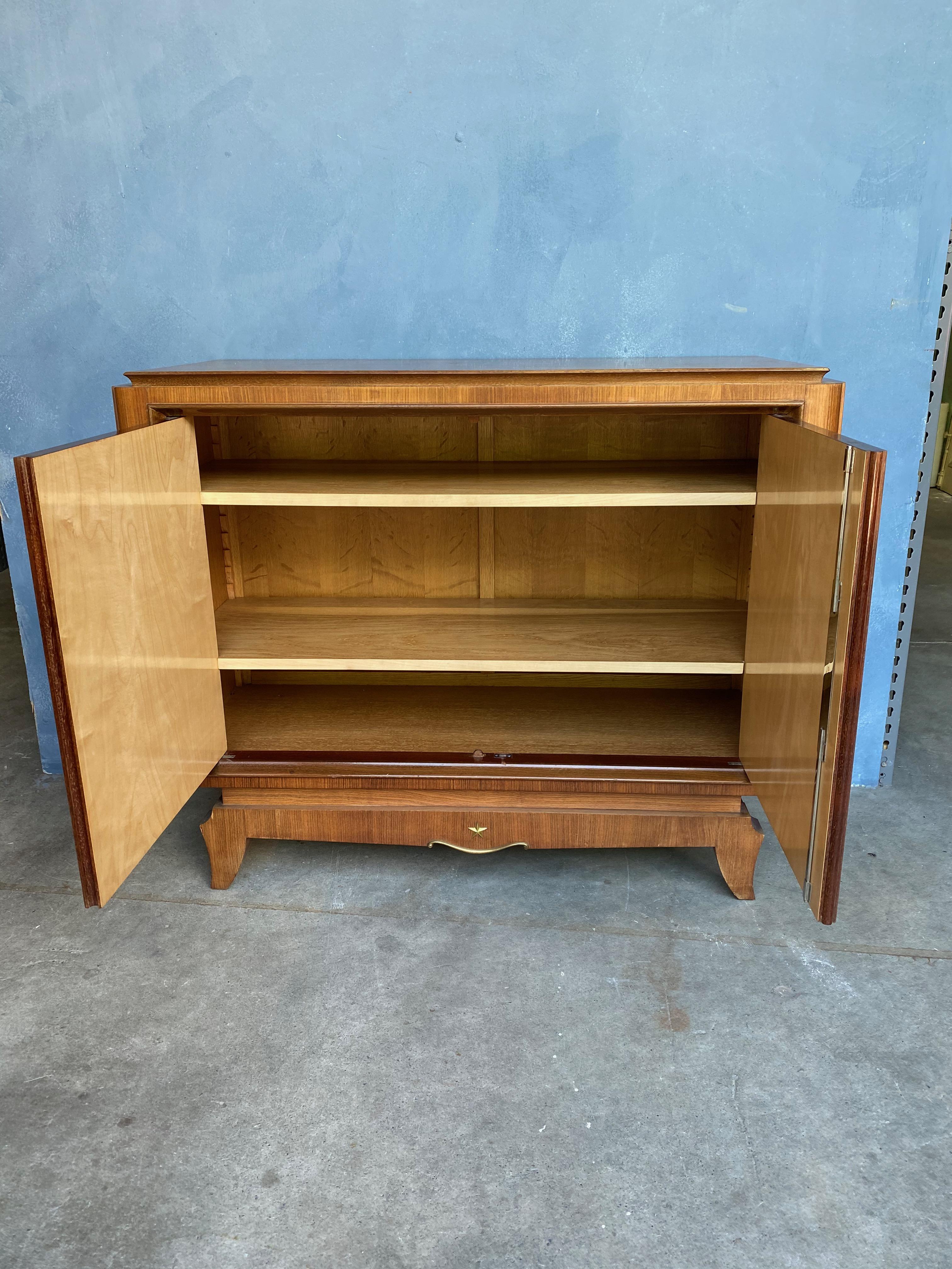 French Art Deco Style Rosewood Cabinet 1