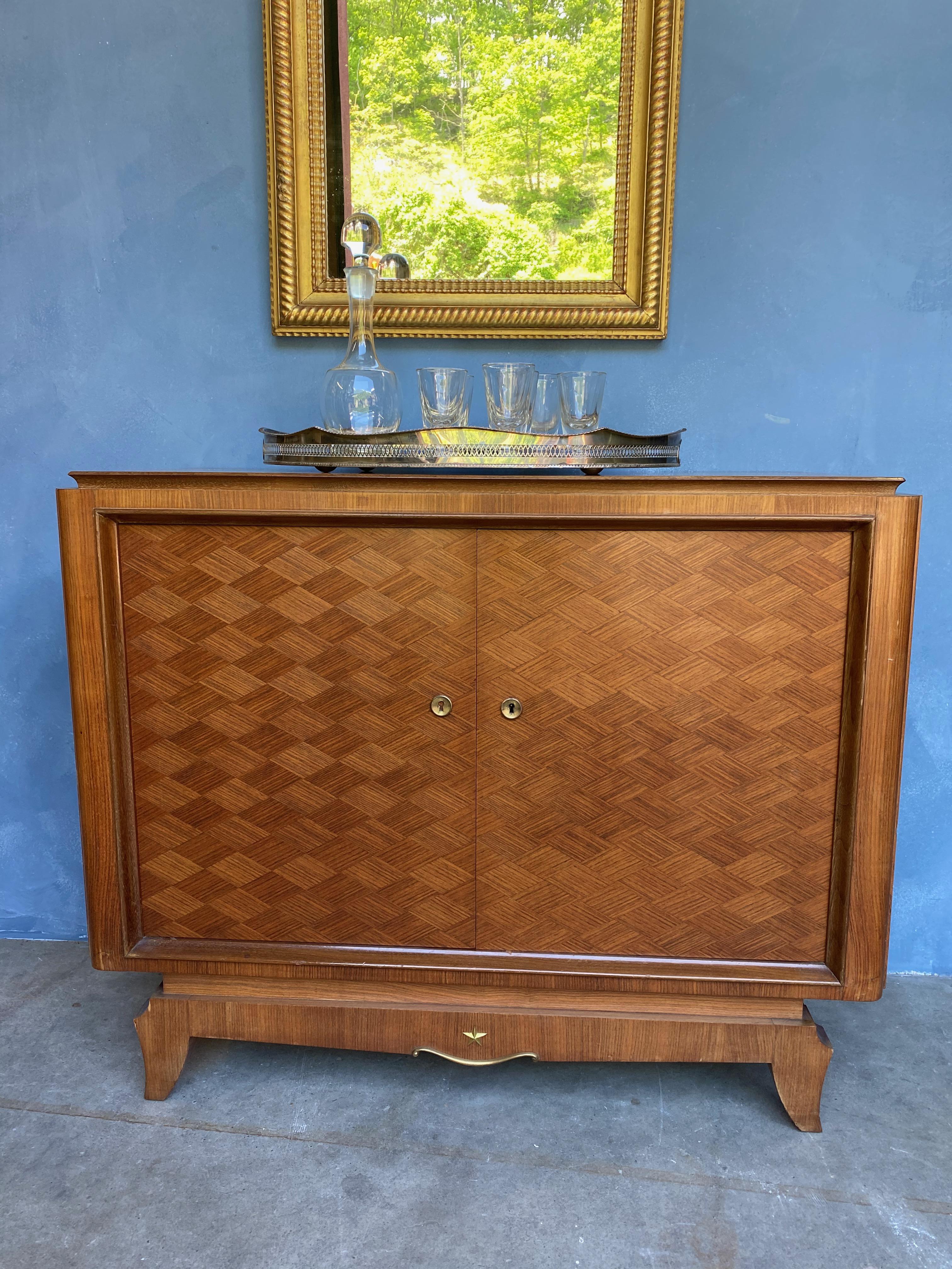 French Art Deco Style Rosewood Cabinet 4