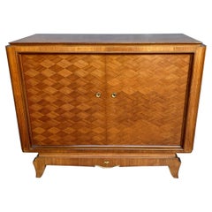 French Art Deco Style Rosewood Cabinet