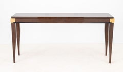 Französischer Konsolentisch im Art Déco-Stil aus Satinholz