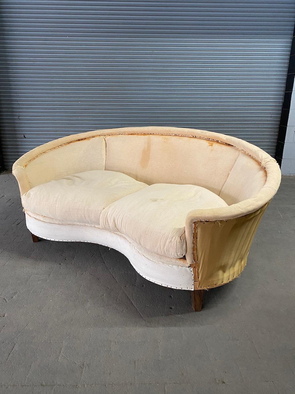 rounded back sofa