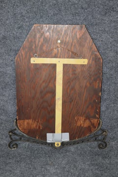 Specchio da parete in stile Art&Deco francese alla maniera di Oscar Bach