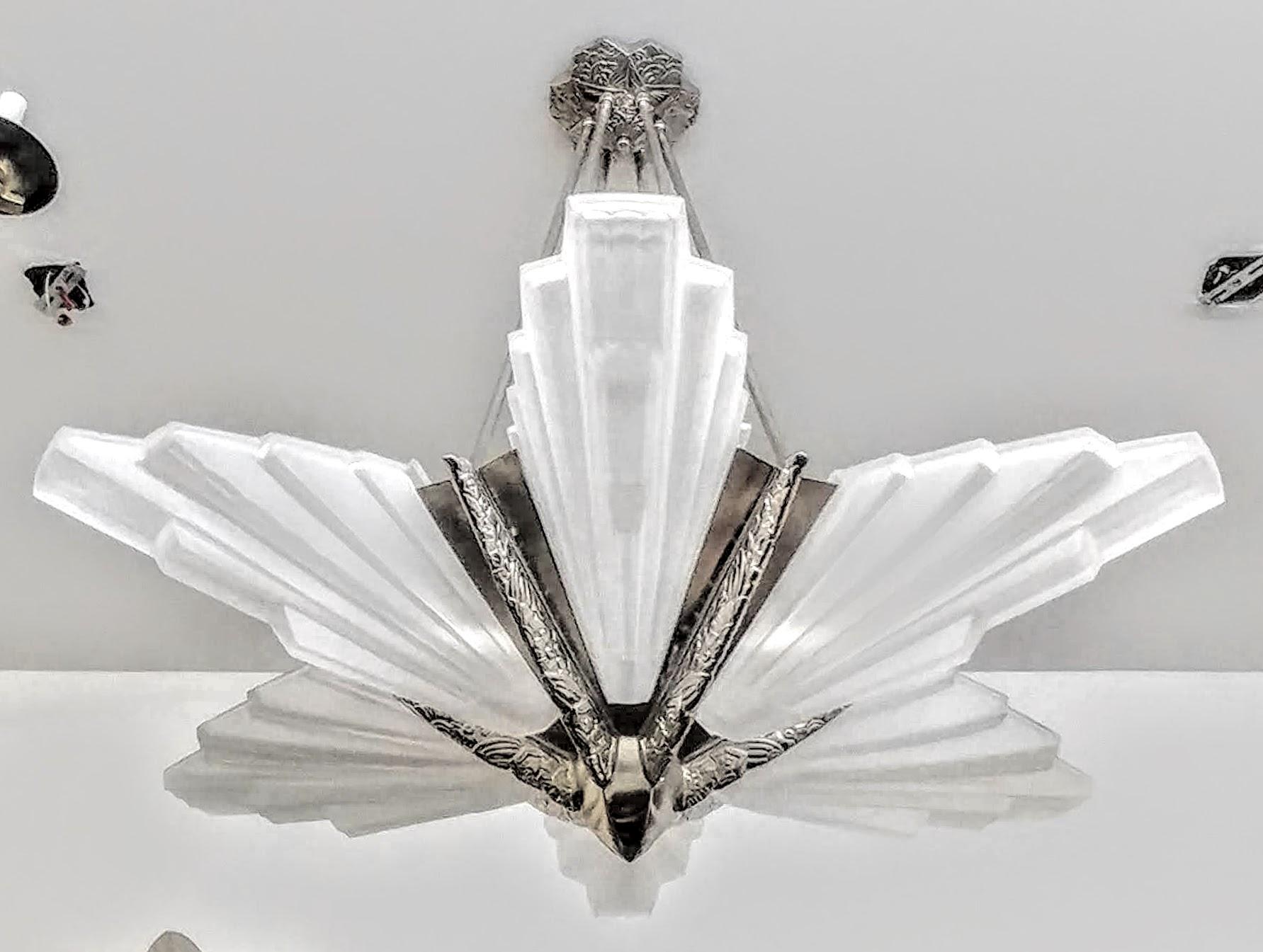 A stunning French Art Deco chandelier created on a grand scale (42