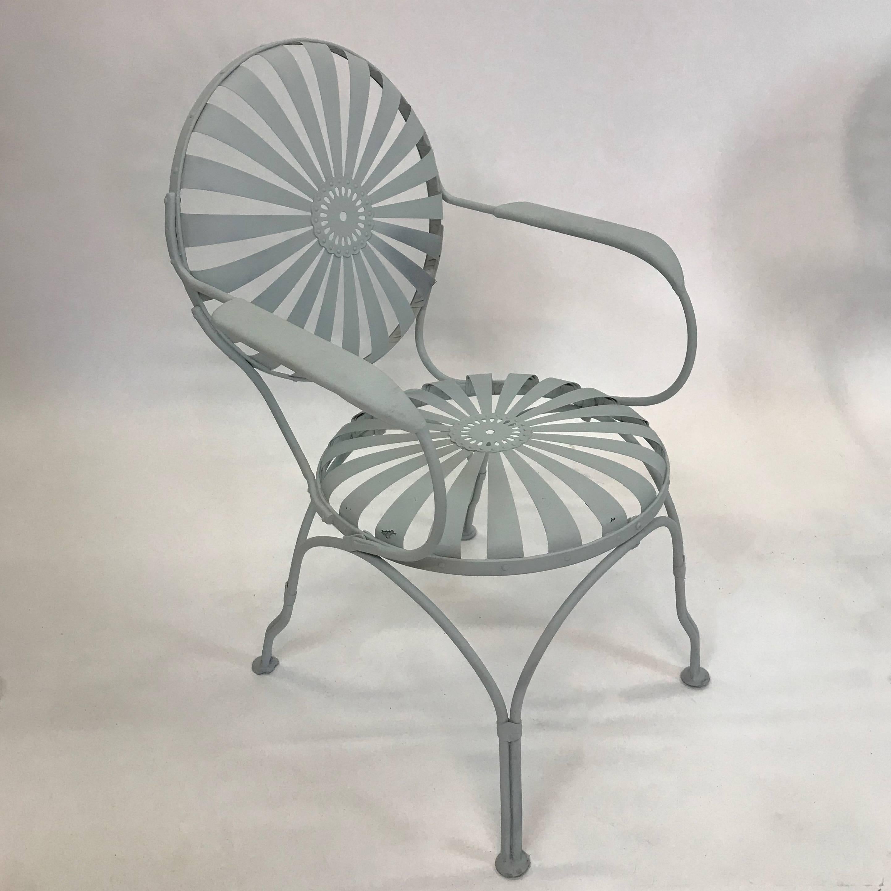 Art déco Fauteuils de jardin Art Déco Sunburst de Francois Carr