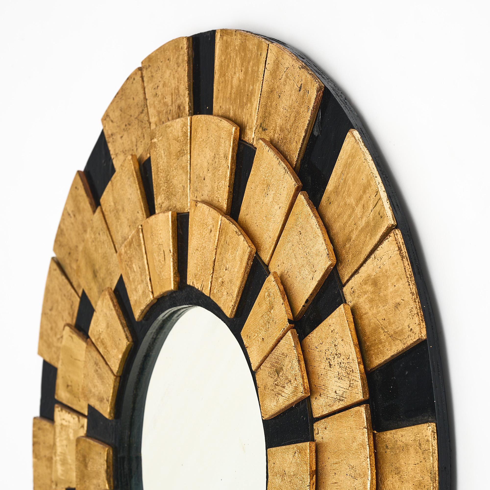 French Art Deco Sunburst Mirror 4