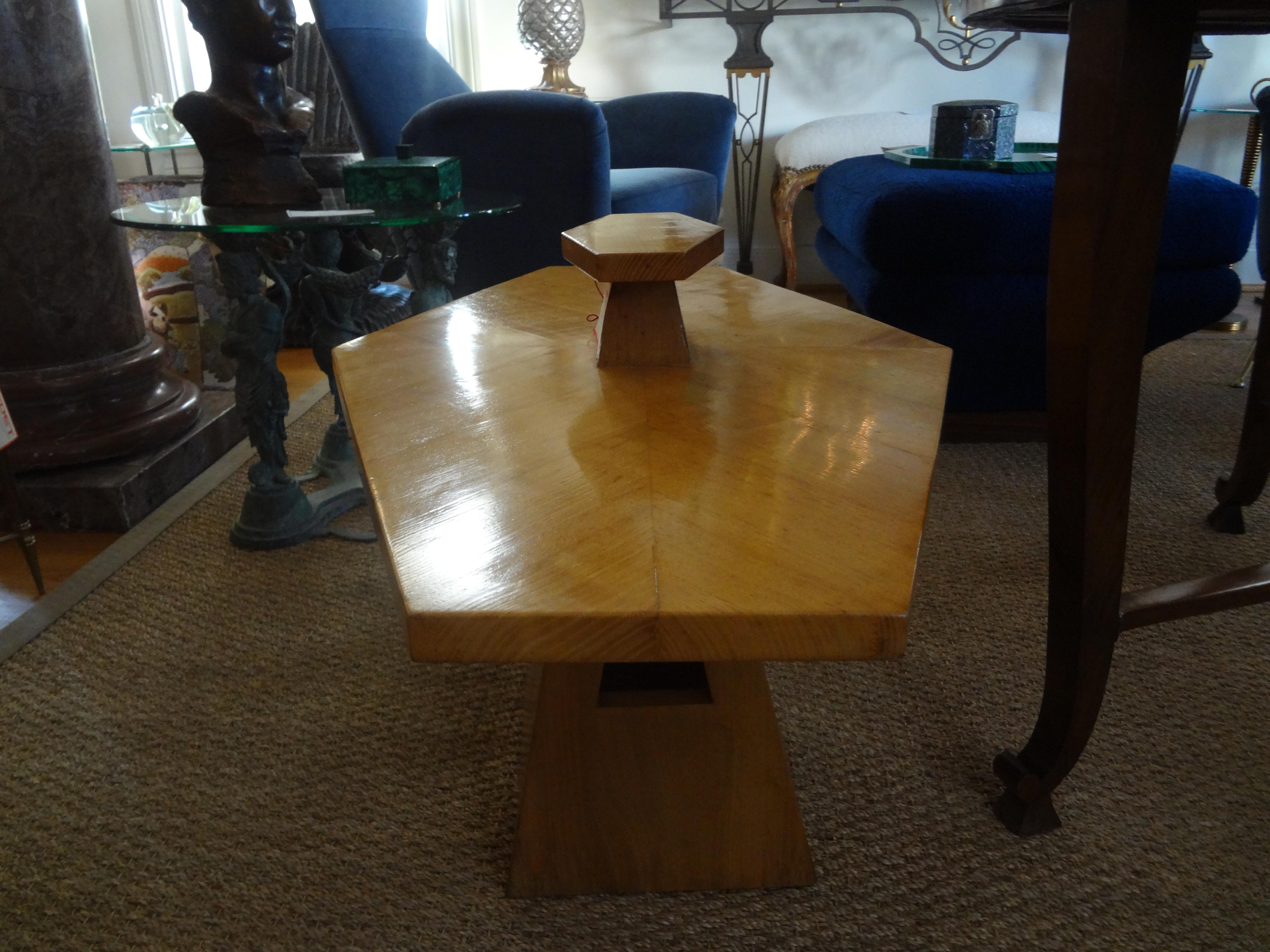 French Art Deco Table Attributed To Jules Leleu For Sale 1