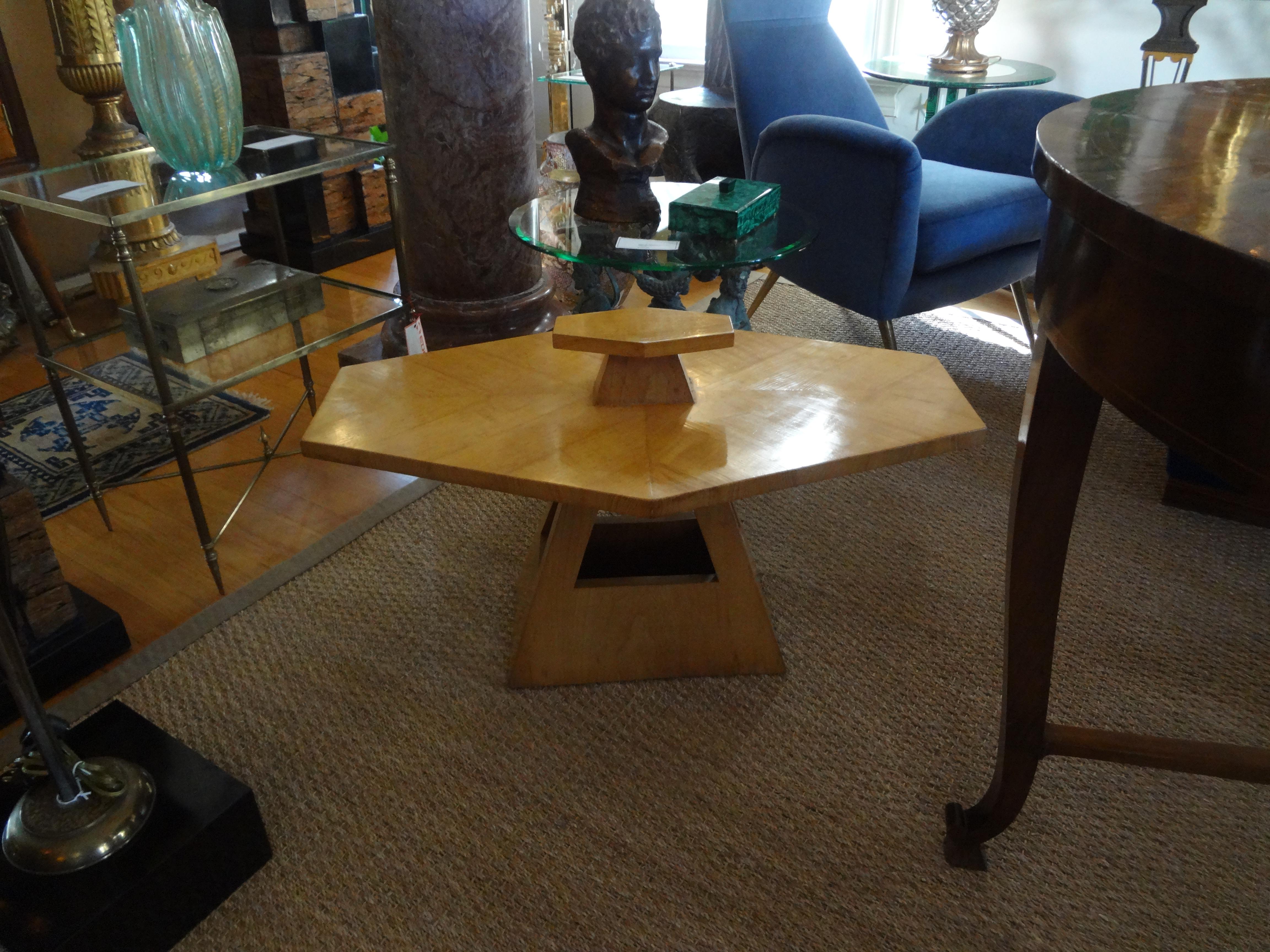 French Art Deco Table Attributed To Jules Leleu For Sale 4