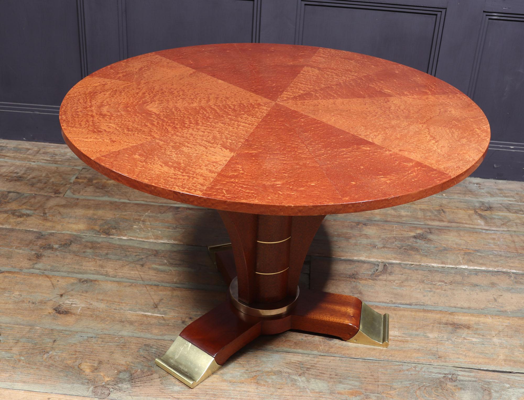 French Art Deco Table by Jules Leleu, circa 1925 For Sale 8