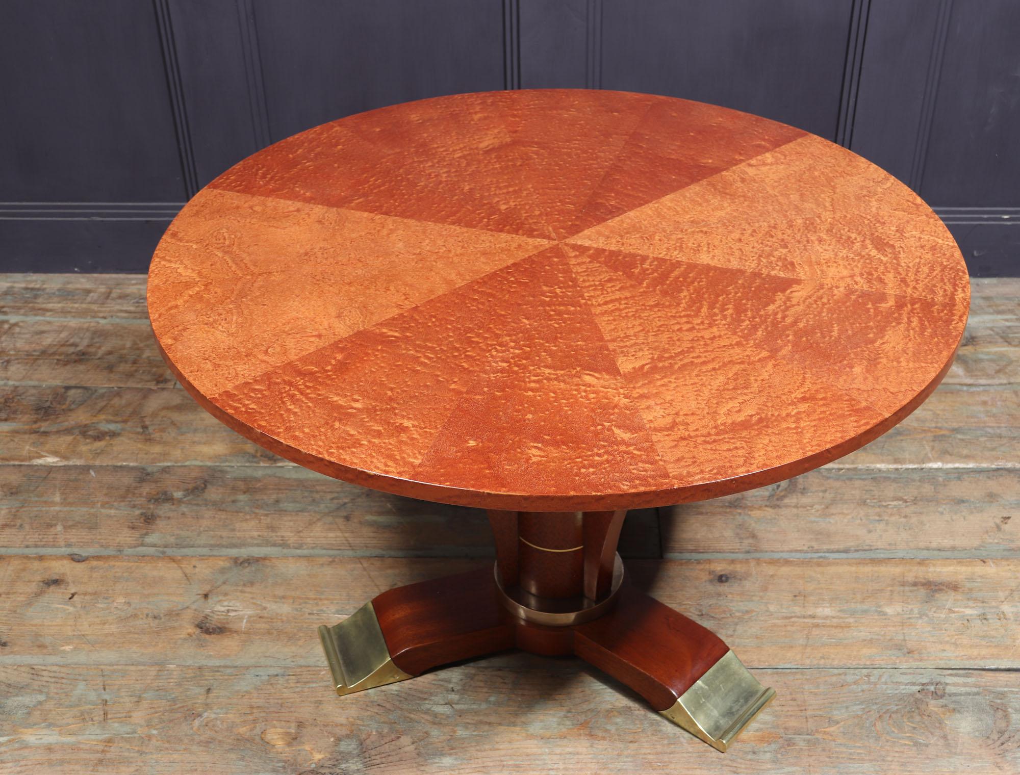Early 20th Century French Art Deco Table by Jules Leleu, circa 1925 For Sale