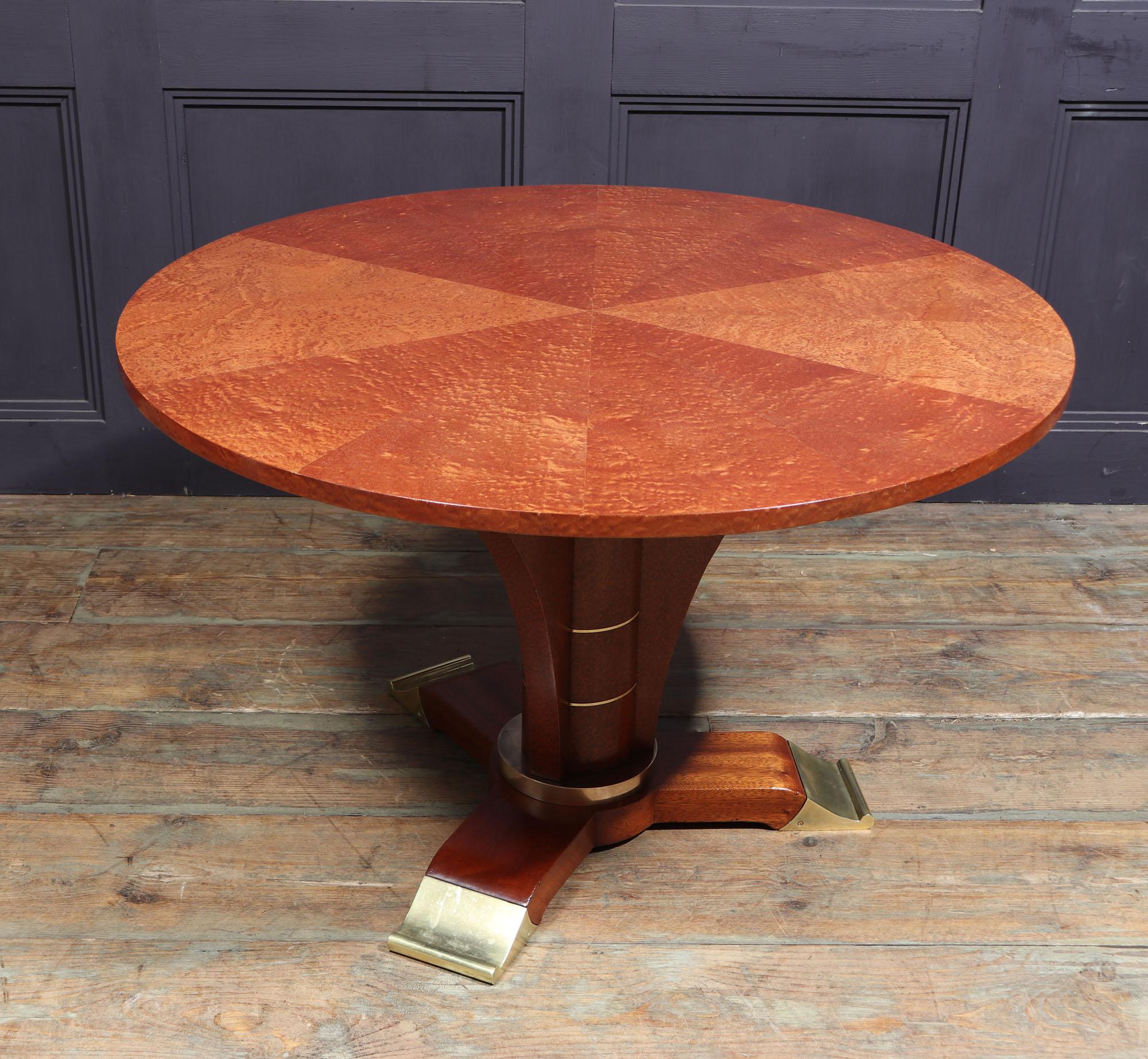 French Art Deco Table by Jules Leleu, circa 1925 For Sale 3