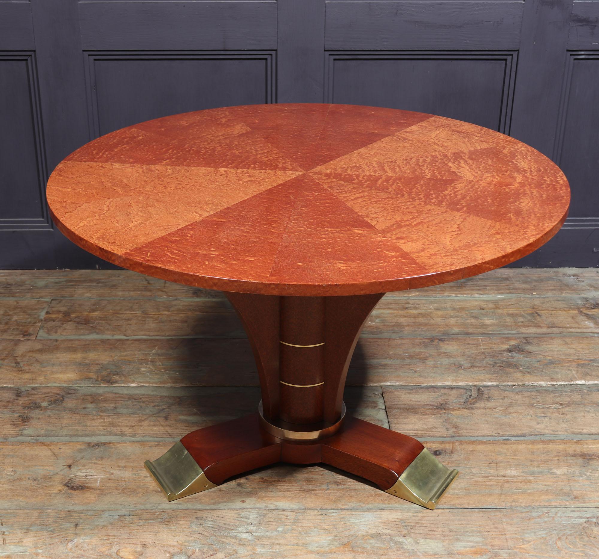 French Art Deco Table by Jules Leleu, circa 1925 For Sale 4