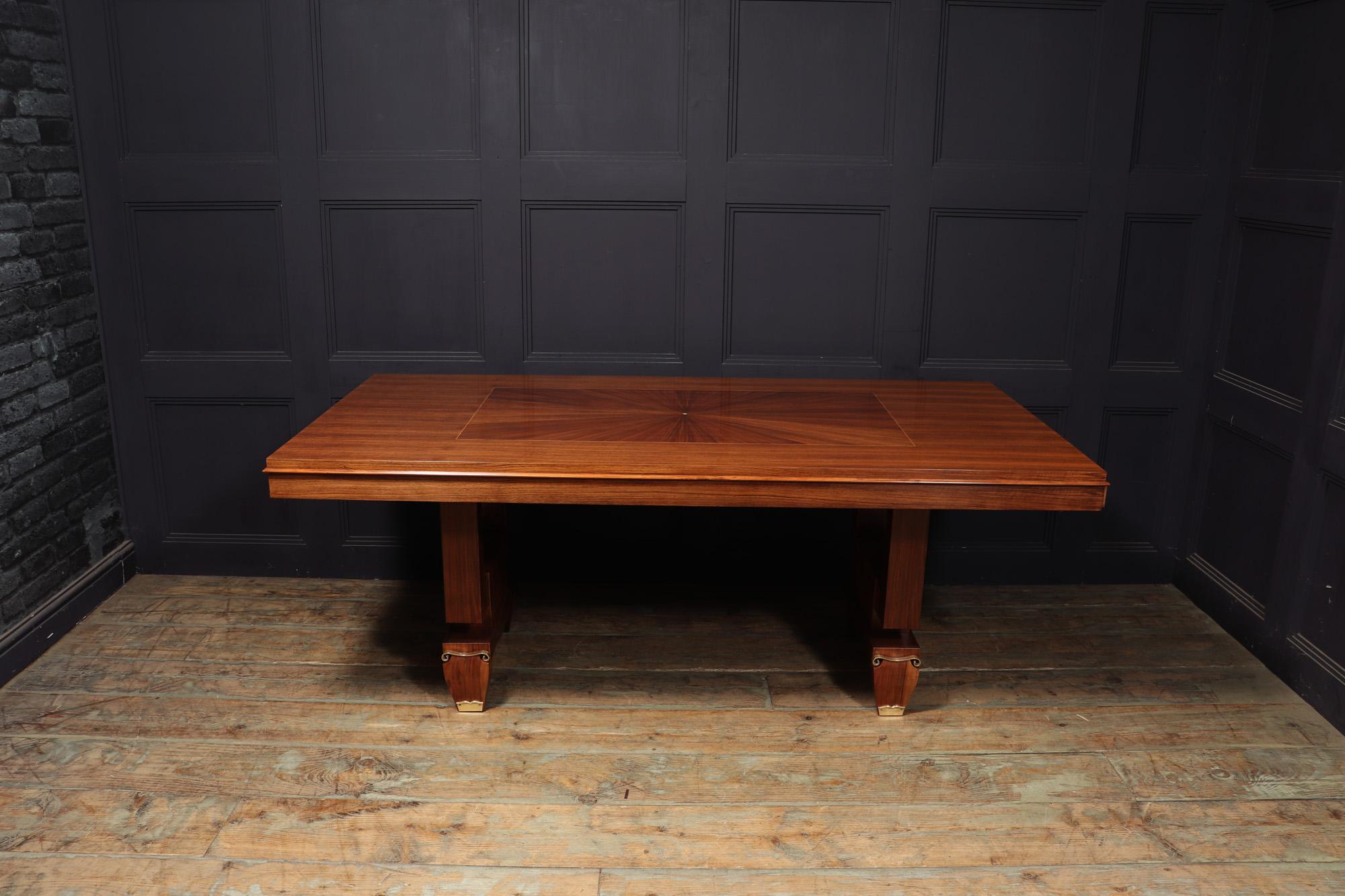 Mid-20th Century French Art Deco Table by Jules Leleu For Sale