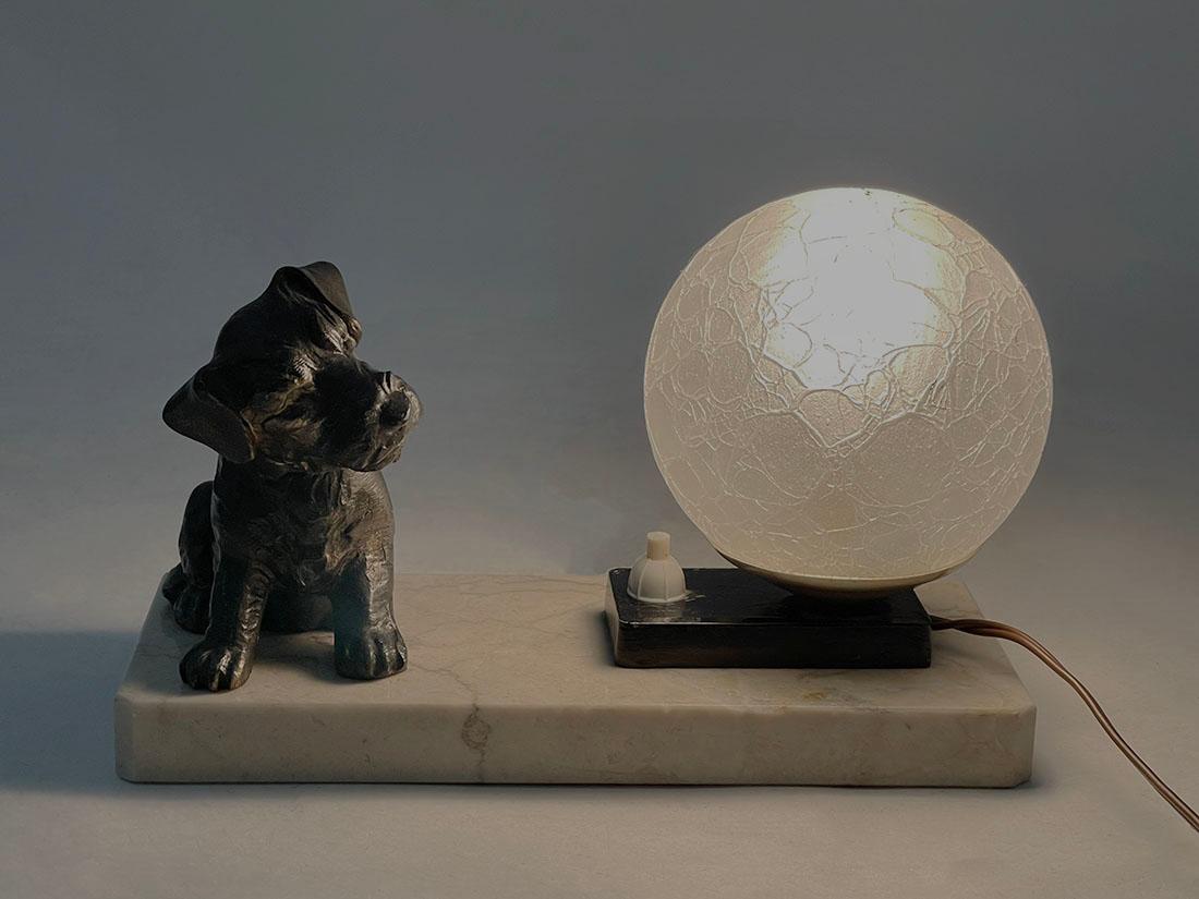Lampe de table Art Déco française, années 1930 Bon état - En vente à Delft, NL