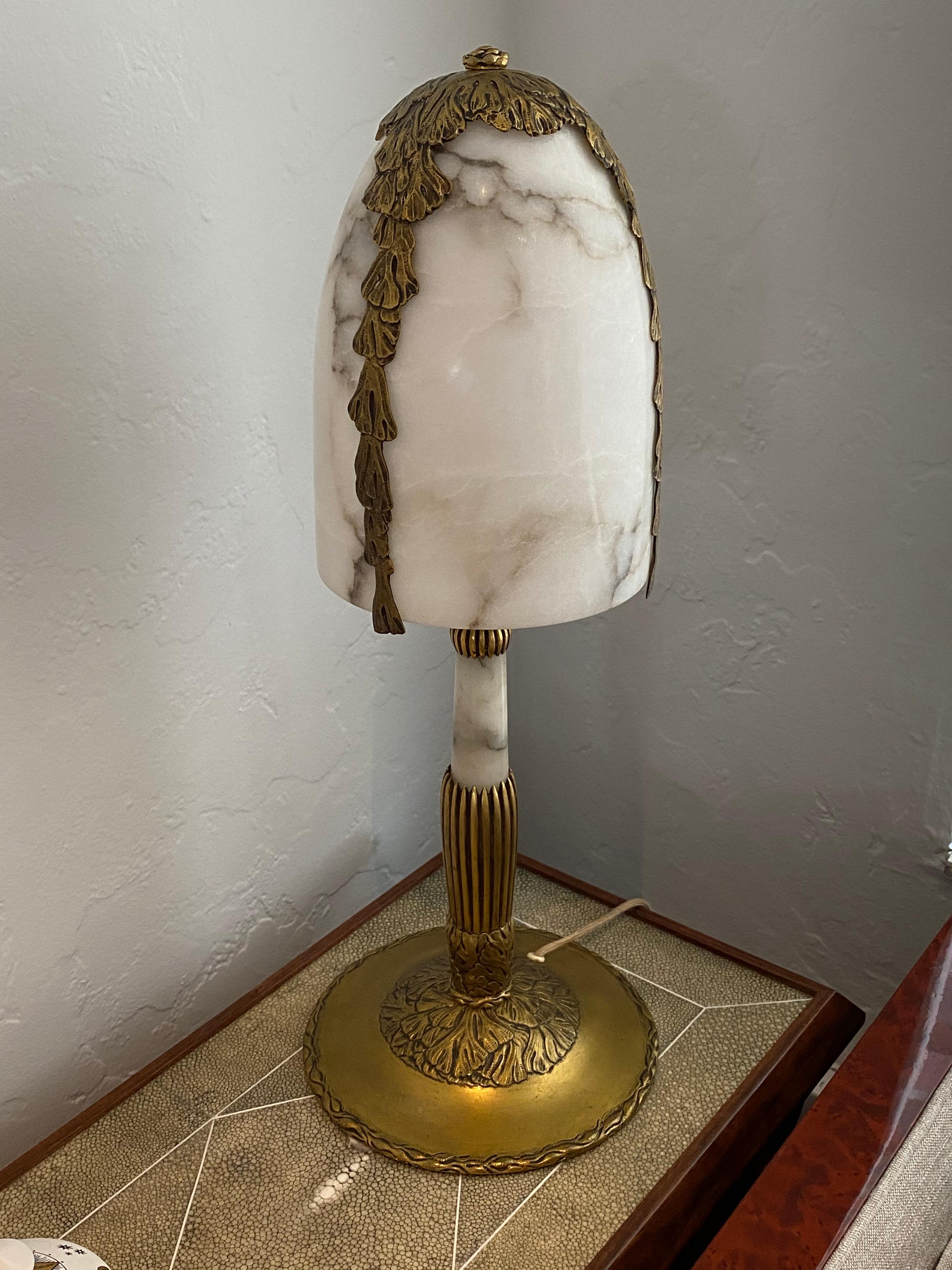French Art Deco Table Lamp by Albert Cheuret For Sale