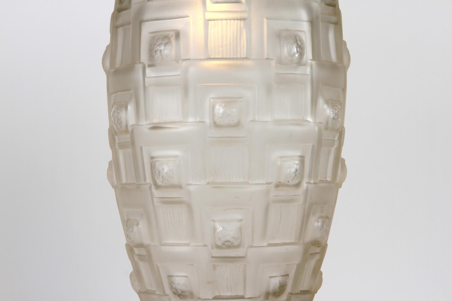 20ième siècle Lampe de table Art déco française par Genet & Michon en vente