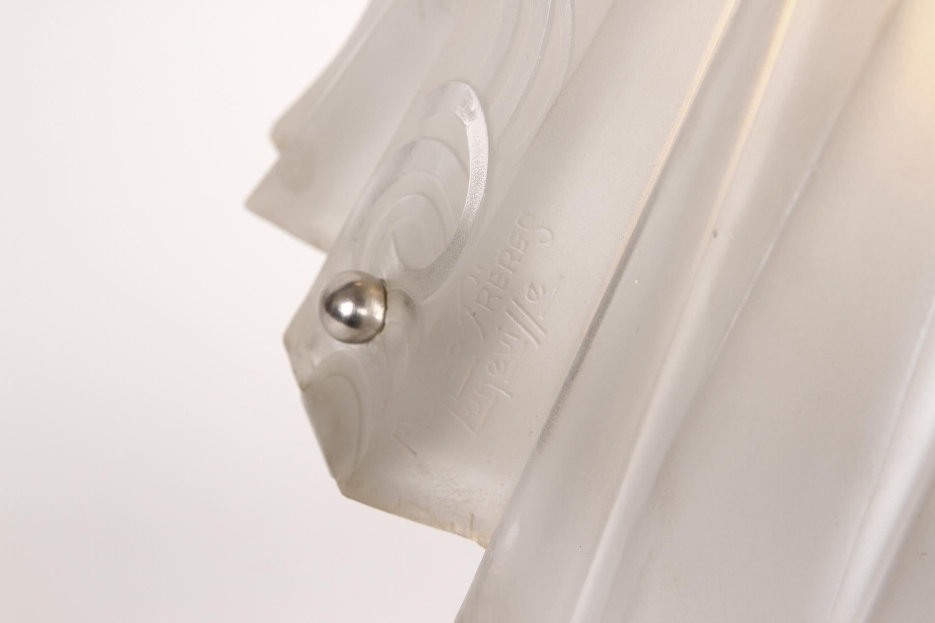 20ième siècle Lampe de table Art déco française par Muller Frères en vente