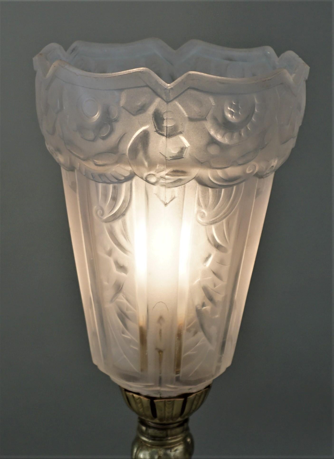 Mid-20th Century French Art Deco Table Lamp by Robert