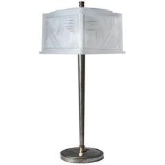 French Art Deco Table Lamp by Sabino, circa 1930