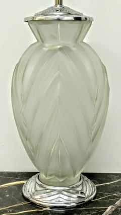 French Art Deco Table Lamp by Sabino