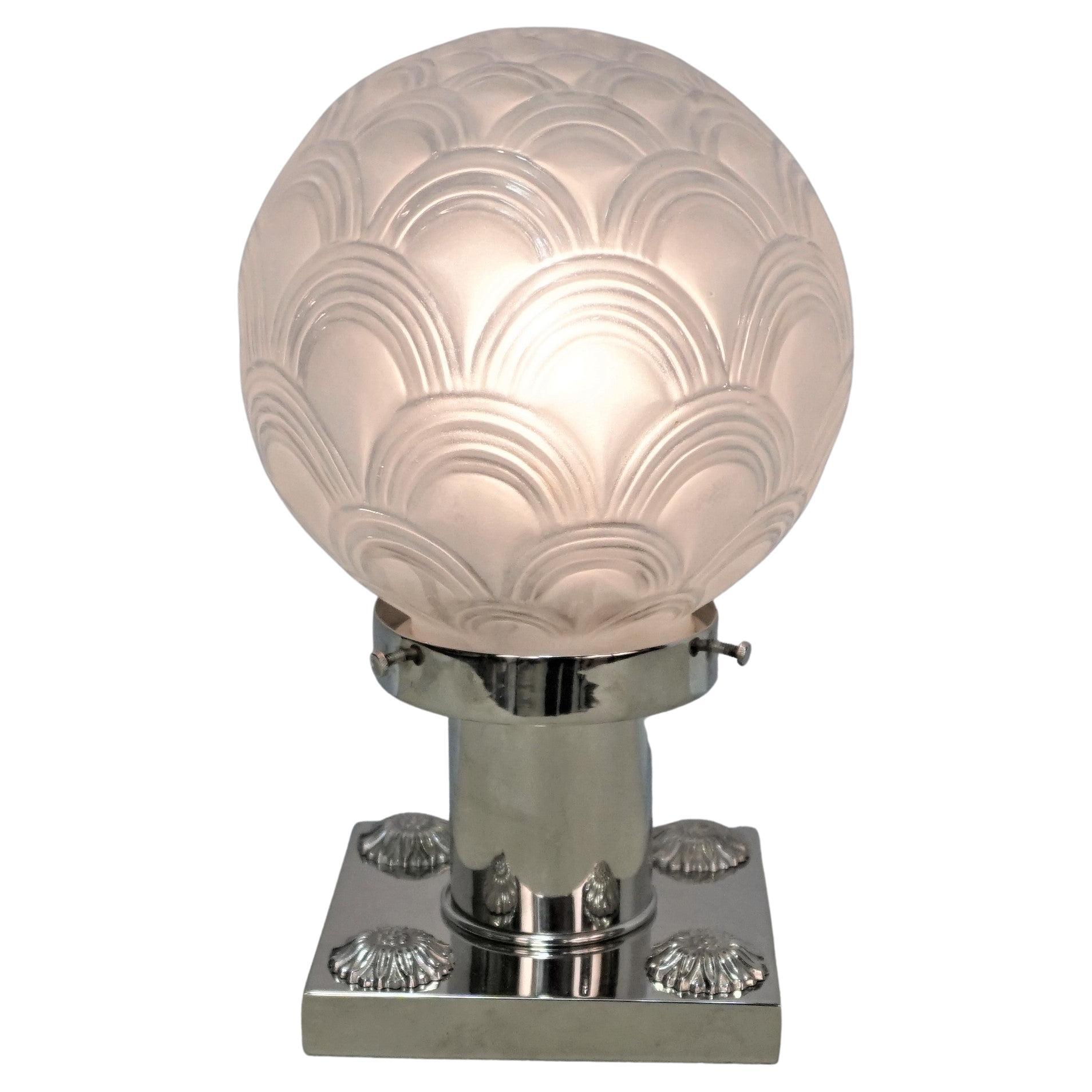 Sabino French Art Deco Fan Lamp at 1stDibs