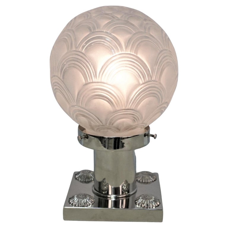 French Art Deco Table Lamp by Sabino For Sale