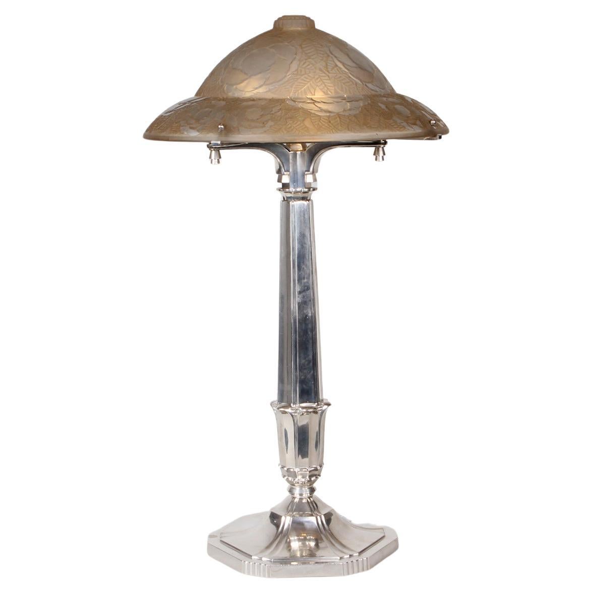 French Art Deco Table Lamp by Simonet Frères For Sale