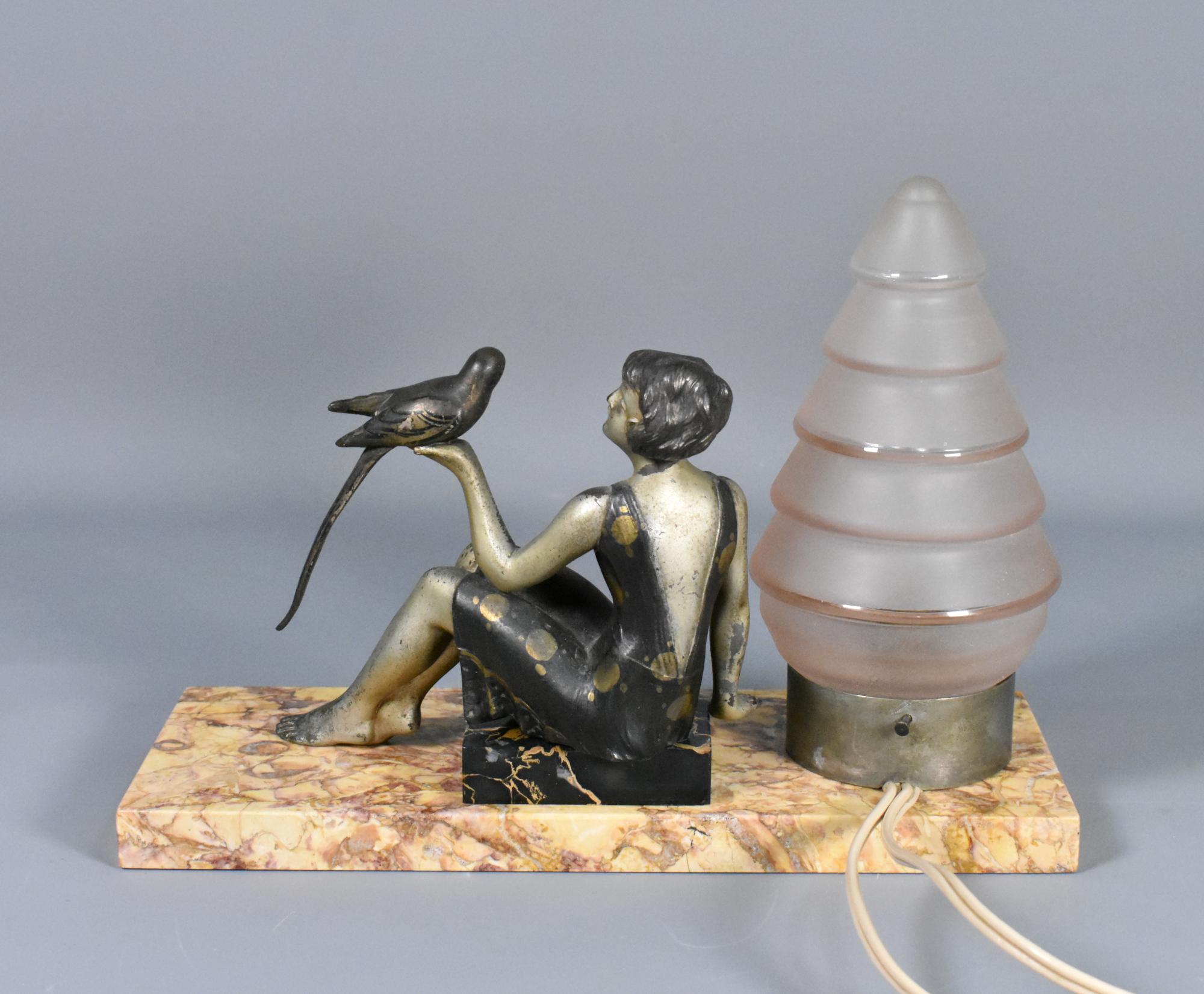 Lampe de table Art Déco française Bon état - En vente à SAINTE-COLOMBE, FR