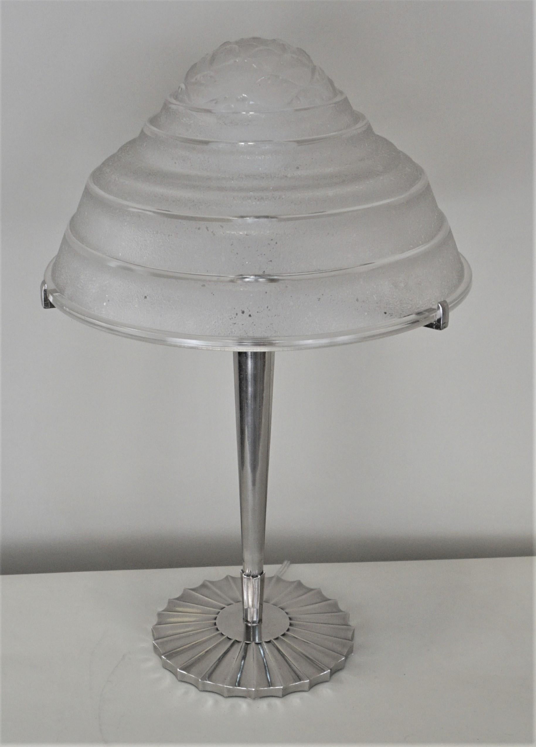 French Art Deco Table Lamp 3