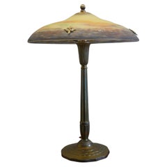 French Art Déco Table Lamp, Muller Frères Luneville, 1930s