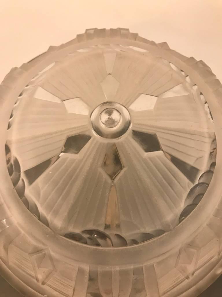 20th Century French Art Deco Table Lamp Signed by Muller Frères Luneville