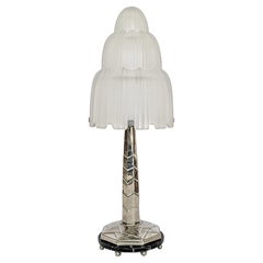 French Art Deco Table Lamp Signed by Sabino pair available