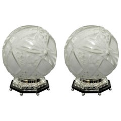 Lampes de table Art déco françaises par Muller Freres
