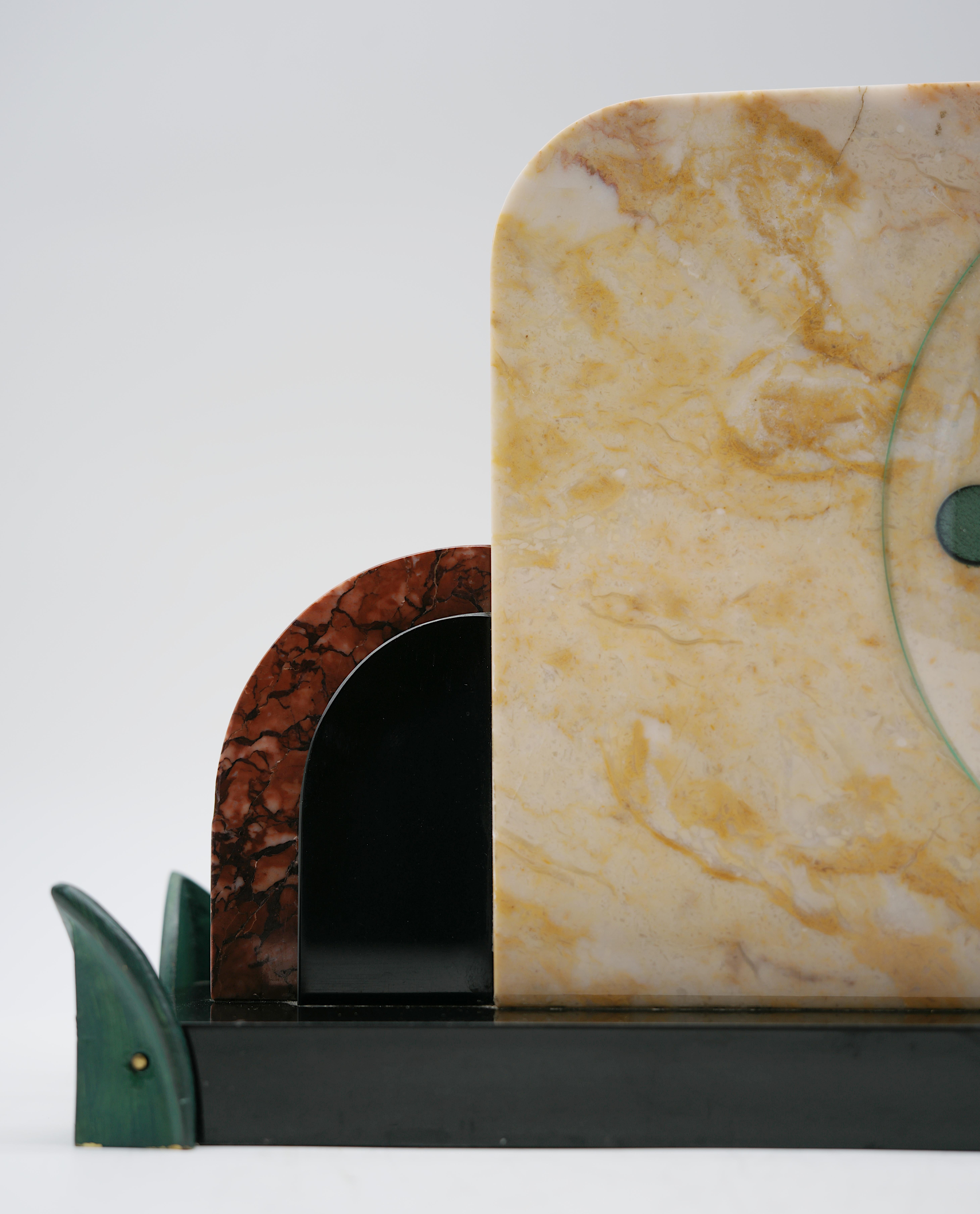Early 20th Century French Art Deco Table / Mantle Clock, 1920
