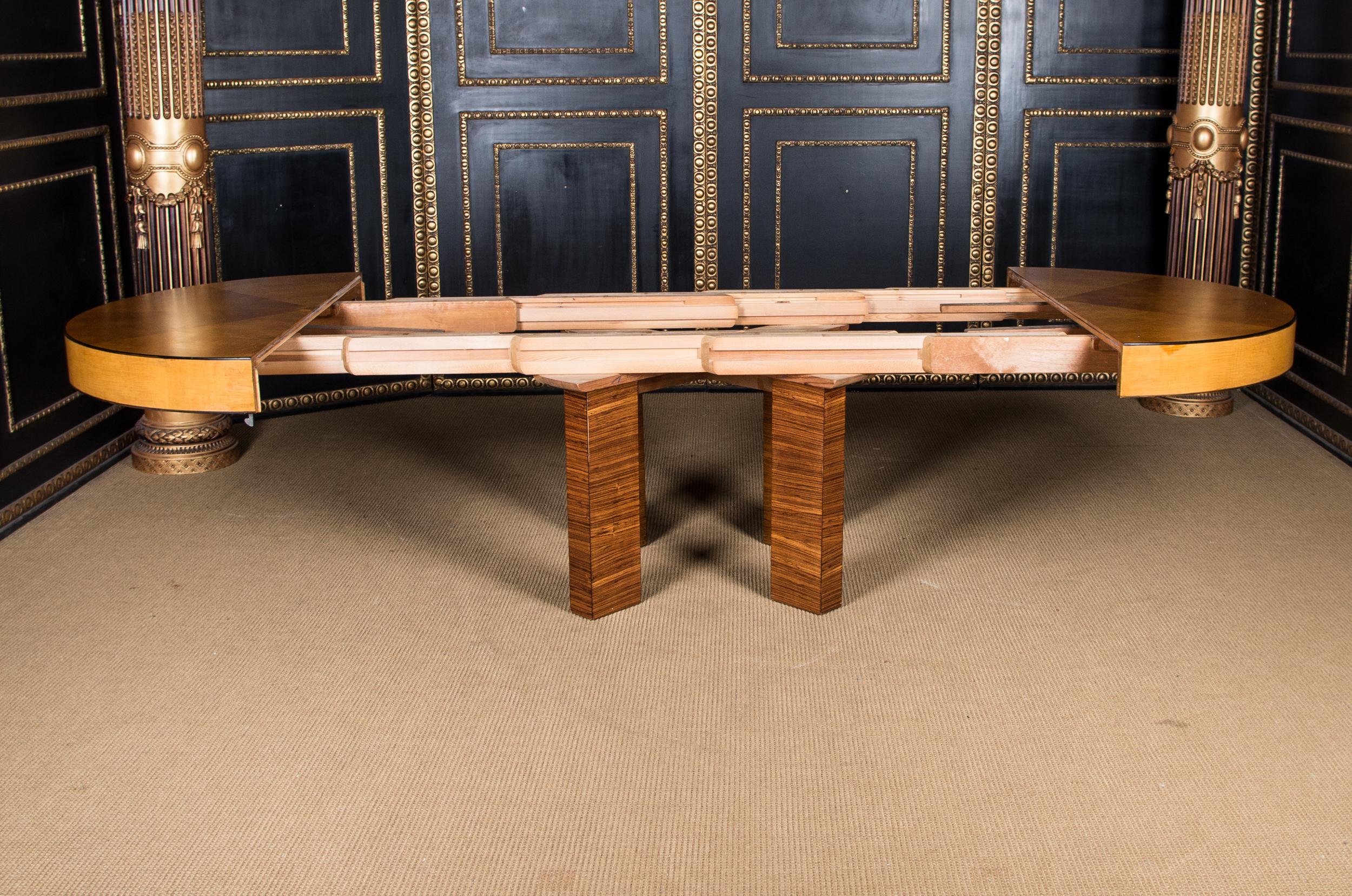 French Art Deco Table with Exotic Veneer 7