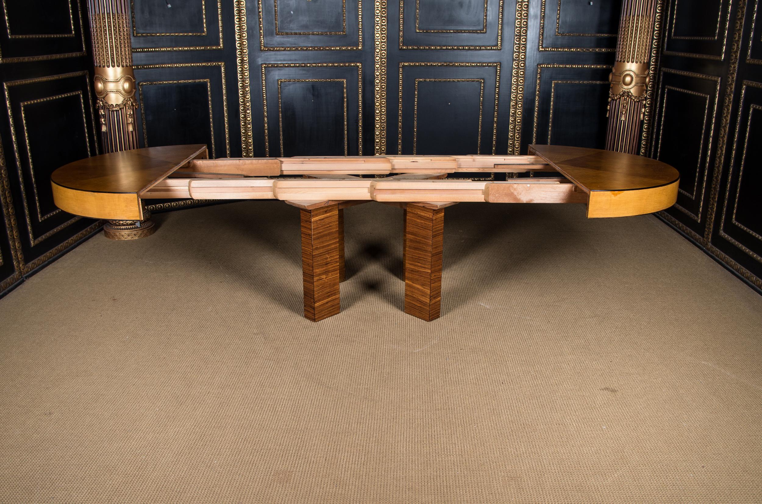 French Art Deco Table with Exotic Veneer 2