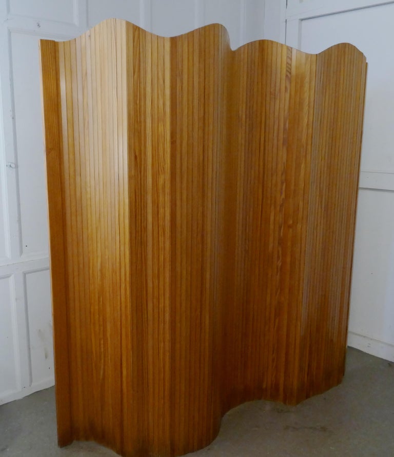 French Art Deco Tambour Room Divider Screen at 1stDibs
