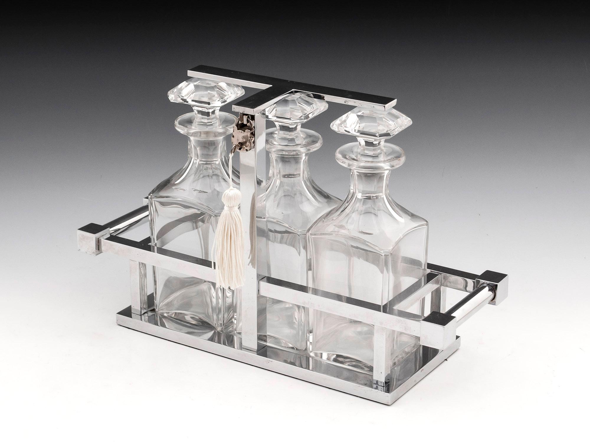 French Art Deco Tantalus by Designer Jacques Adnet 8