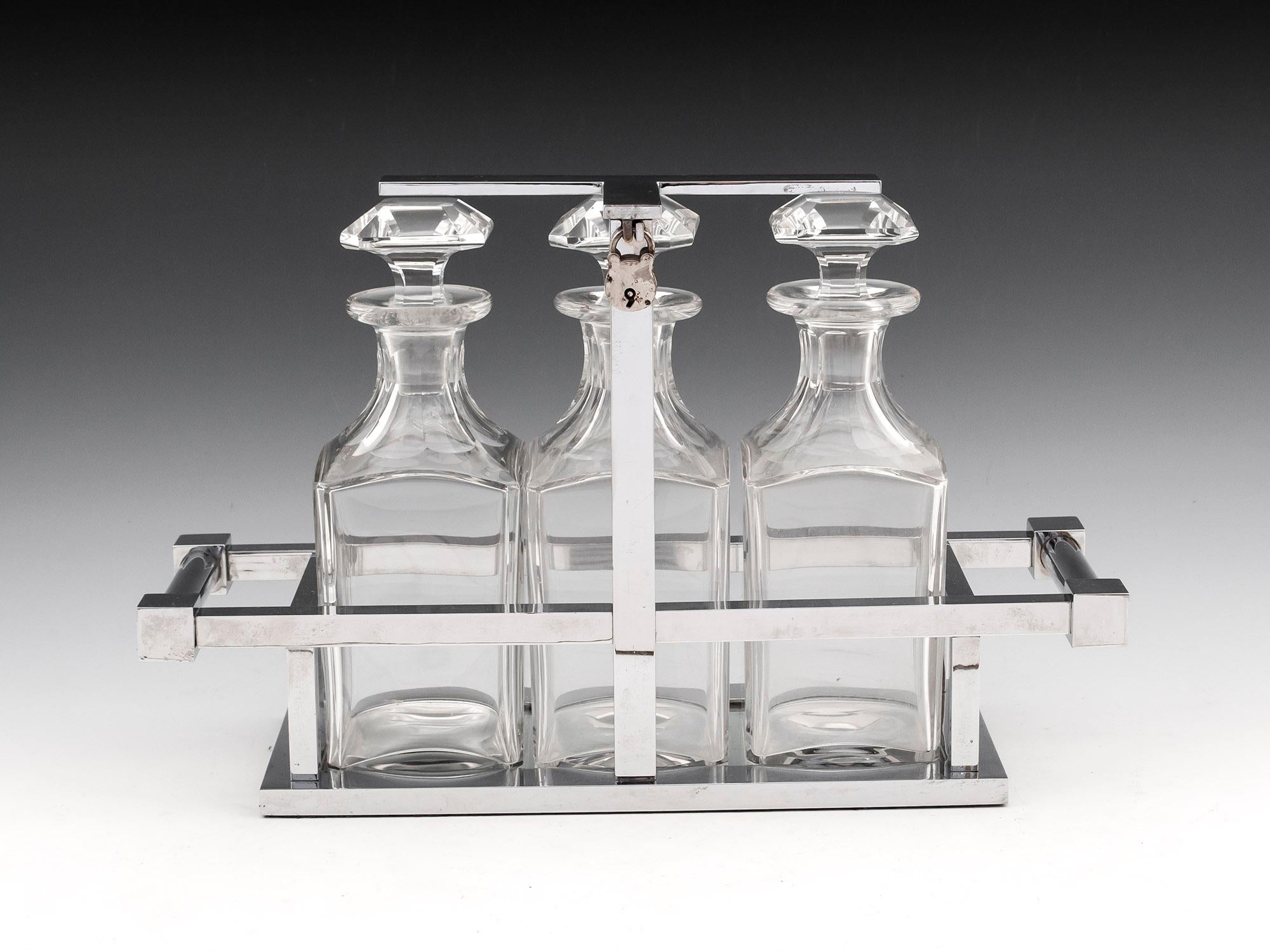 French Art Deco Tantalus by Designer Jacques Adnet In Good Condition In Northampton, GB
