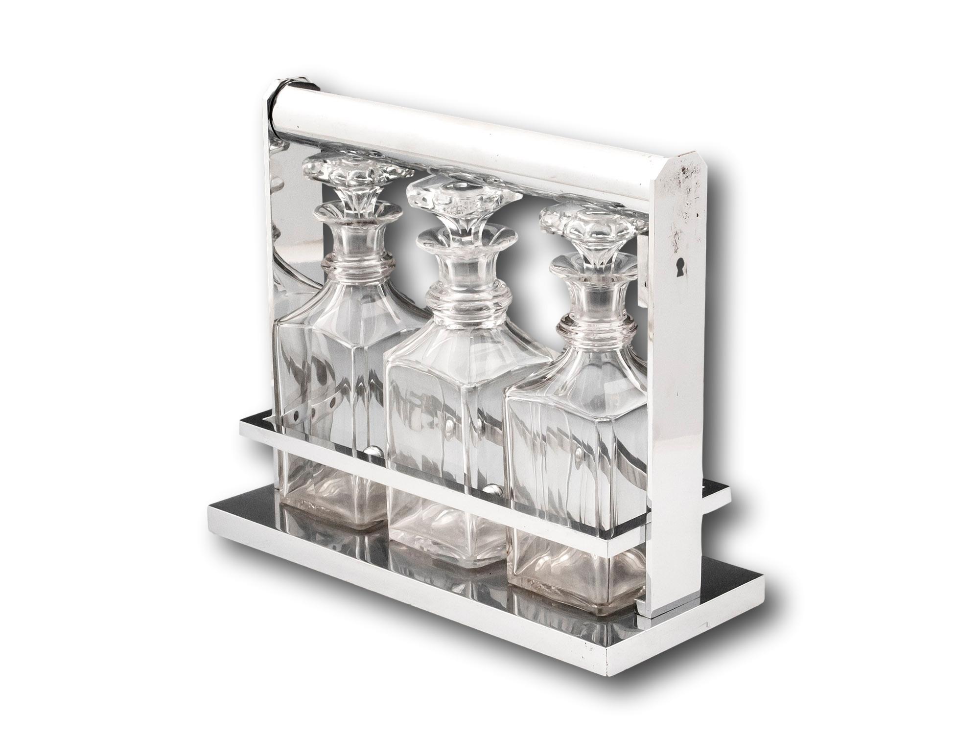 Französischer Art Deco Tantalus Jaques Adnet (Handgefertigt) im Angebot