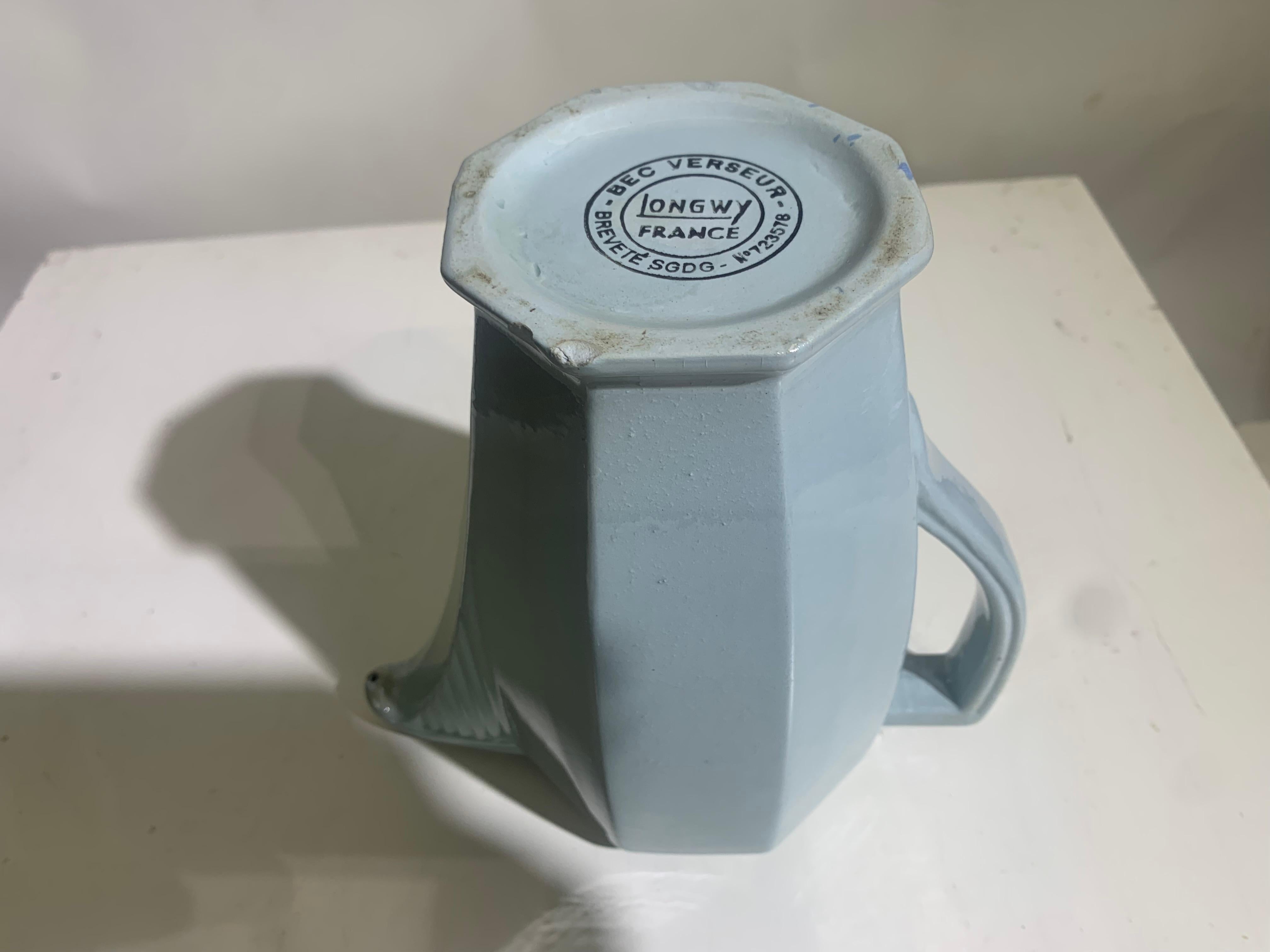 French Art Deco Tea Pot « Bec Verseur » Signed Longwy For Sale 7