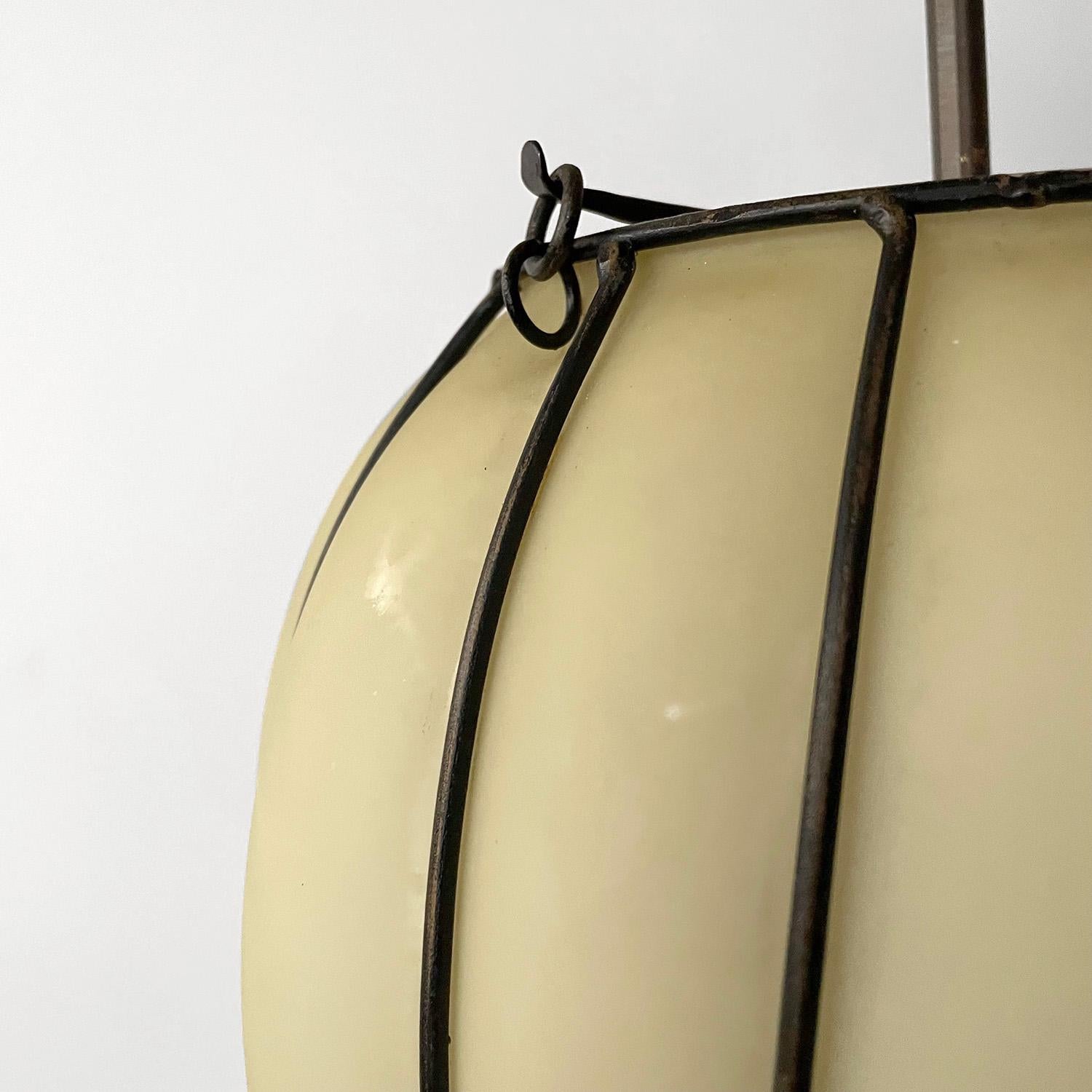 French Art Deco Teardrop Pendant Ceiling Light For Sale 2