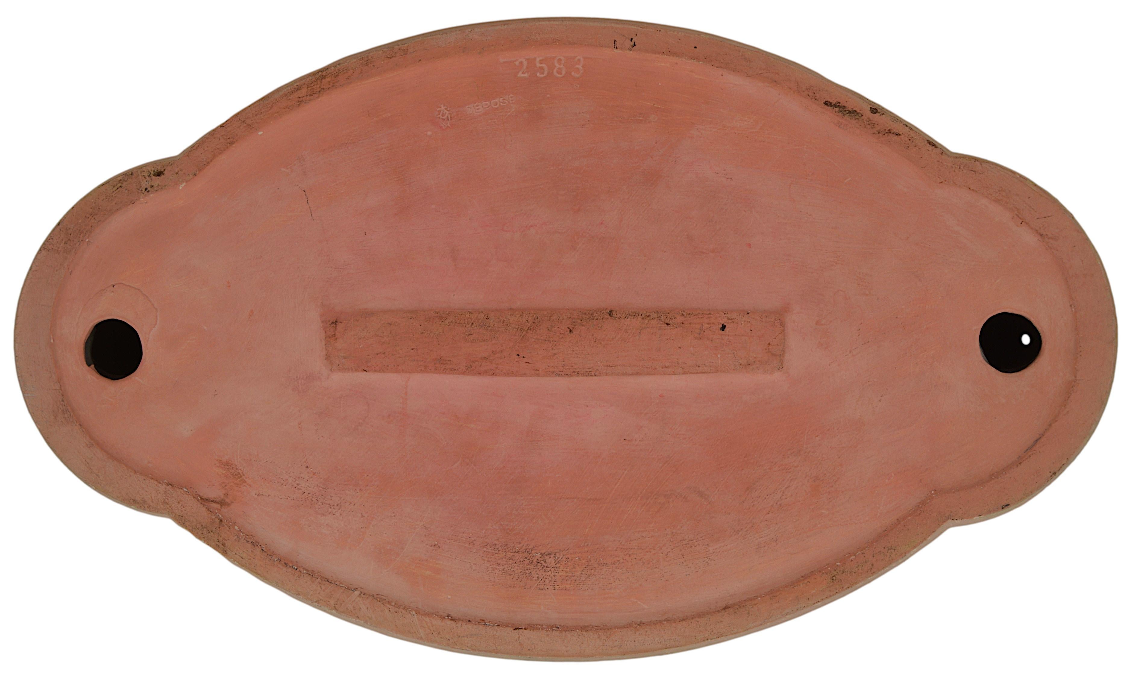 French Art Deco Terra Cotta Swallows Centerpiece, 1920 For Sale 6