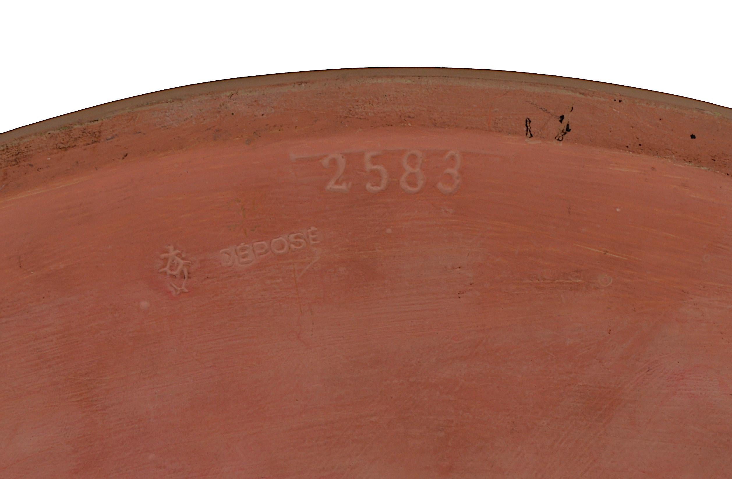 French Art Deco Terra Cotta Swallows Centerpiece, 1920 For Sale 7