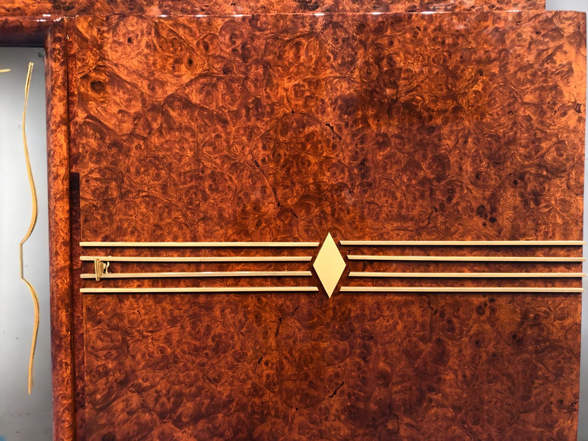 Enfilade Art Déco français en thuya, années 1940 en vente 3