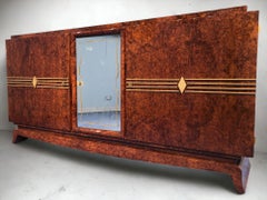 French Art Deco Thuya Sideboard, 1940s