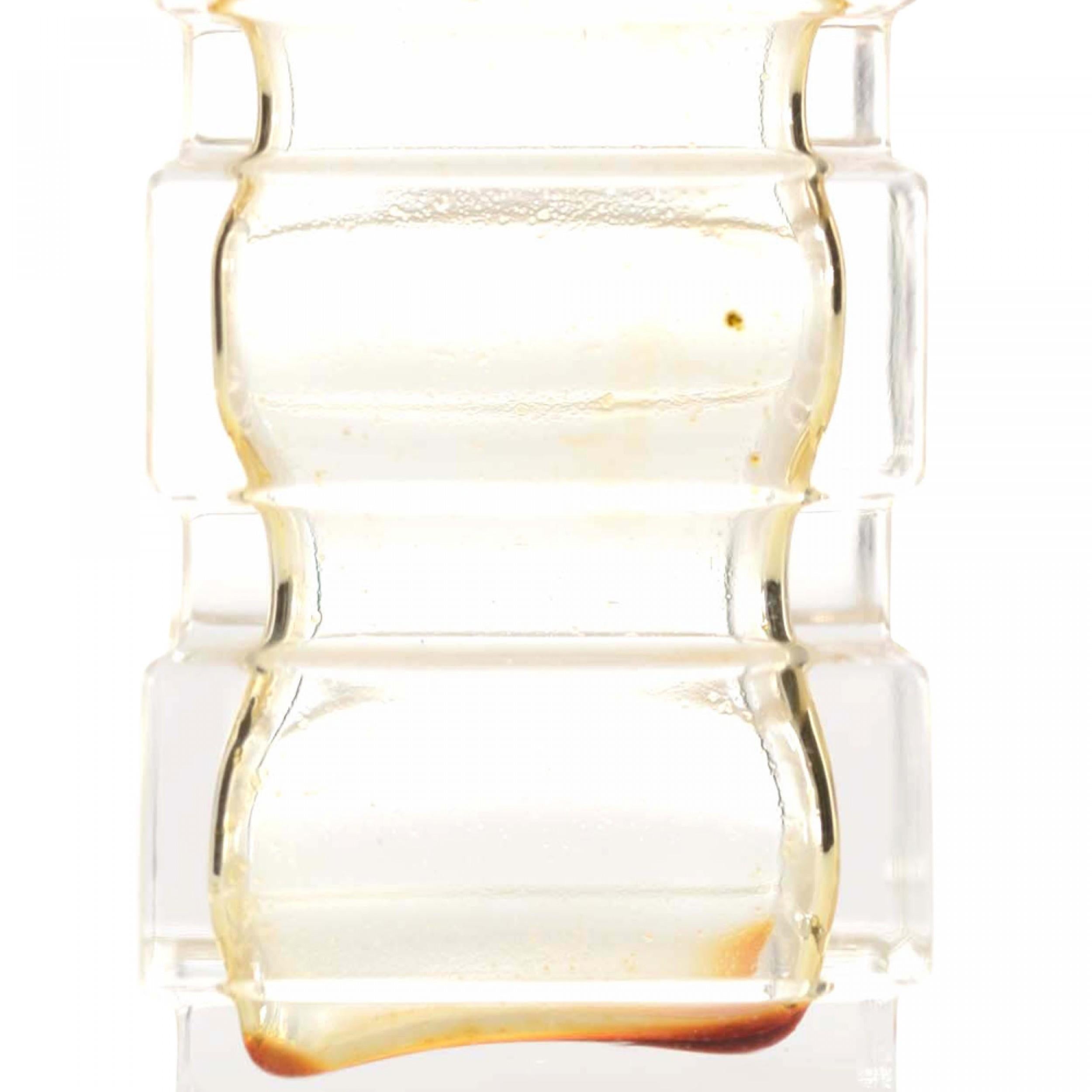 Französisch Art Deco Tiered Glas Parfümflasche (20. Jahrhundert) im Angebot